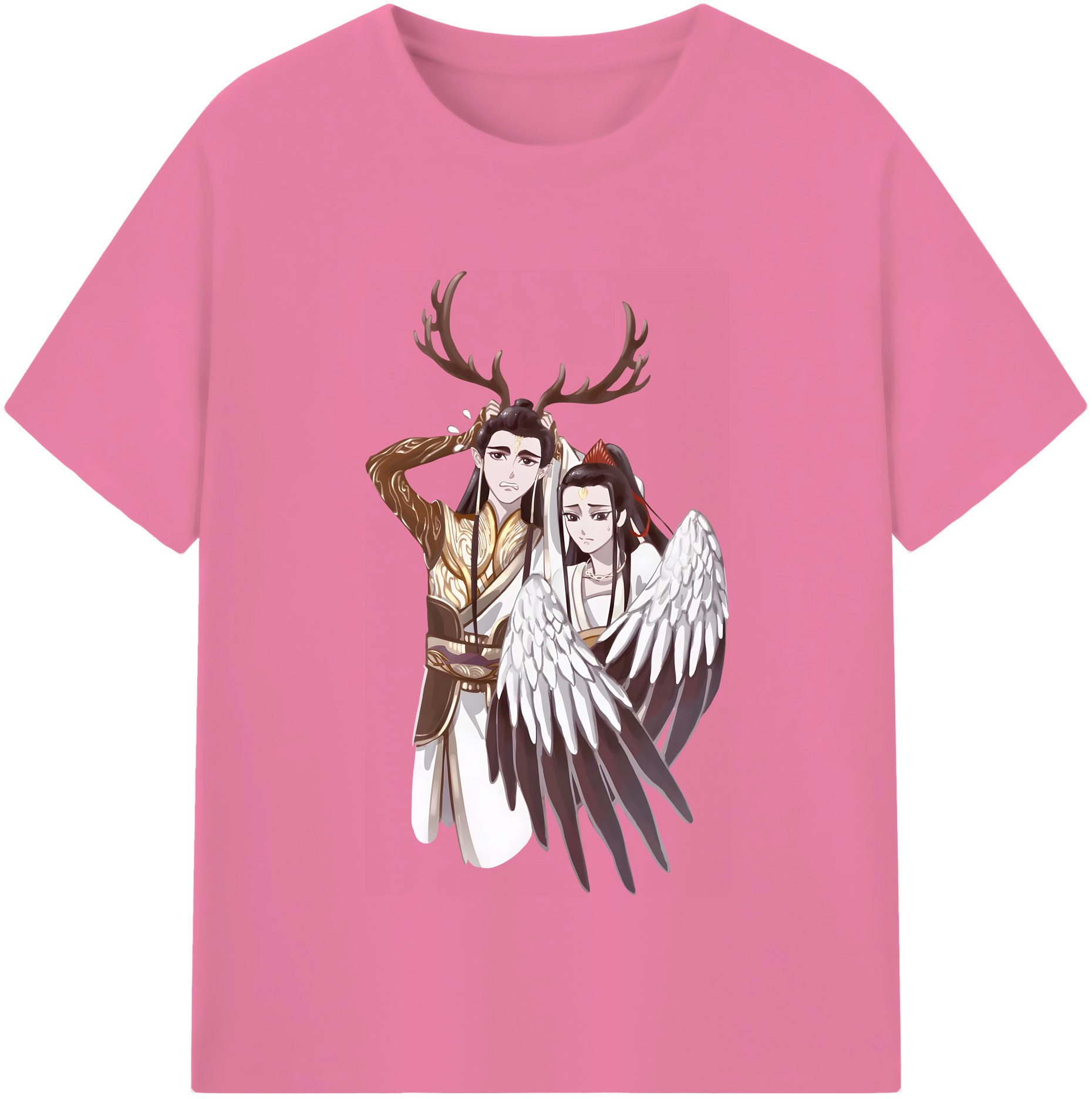 （画像用） Ne Zha 2 ナタ 魔童の大暴れ 綿100％半袖Tシャツ（フロントプリント）